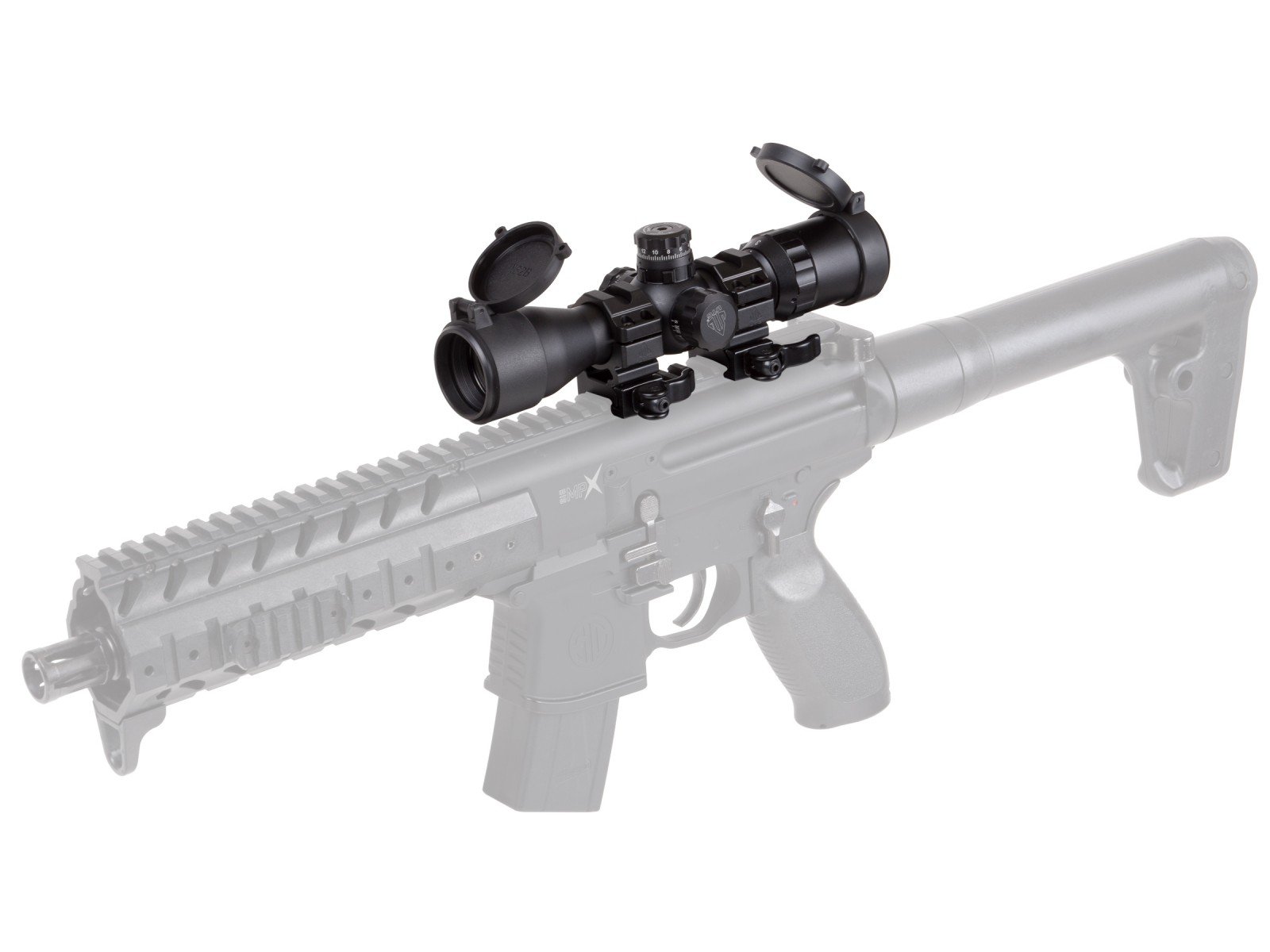 UTG BugBuster 3-12X32 Scope, 1/3 MOA AO, Mil-dot Reticle, Med. Dovetail Rings - Image 3